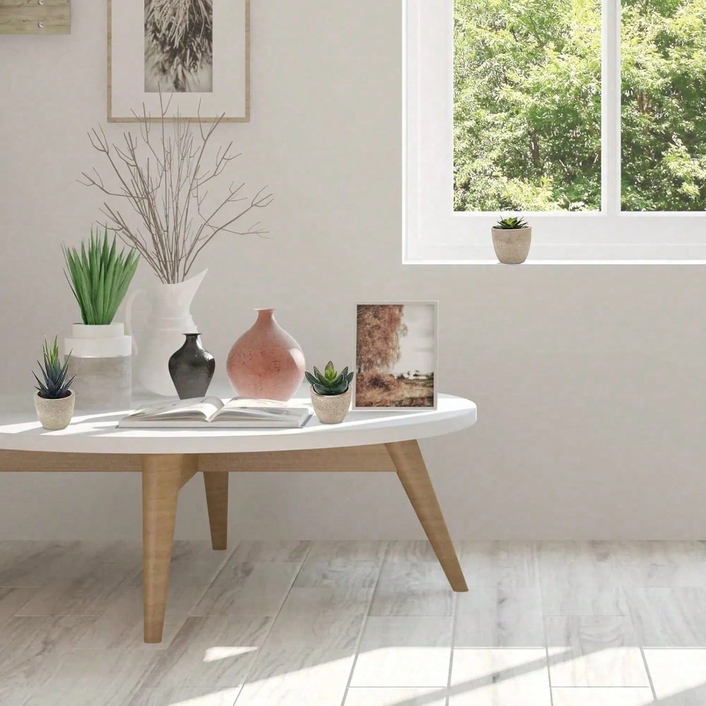 1 Set(5pcs Or 3pcs Or 2pcs)Artificial Succulent Plants Potted,Simulation Plants With Small Artificial Plants, Includes Flower Pots For Interior Home Decor, Office, Bathroom And Bedroom, Comes With Plastic Eucalyptus And Micro Wheat Grass Plants, Perfect F