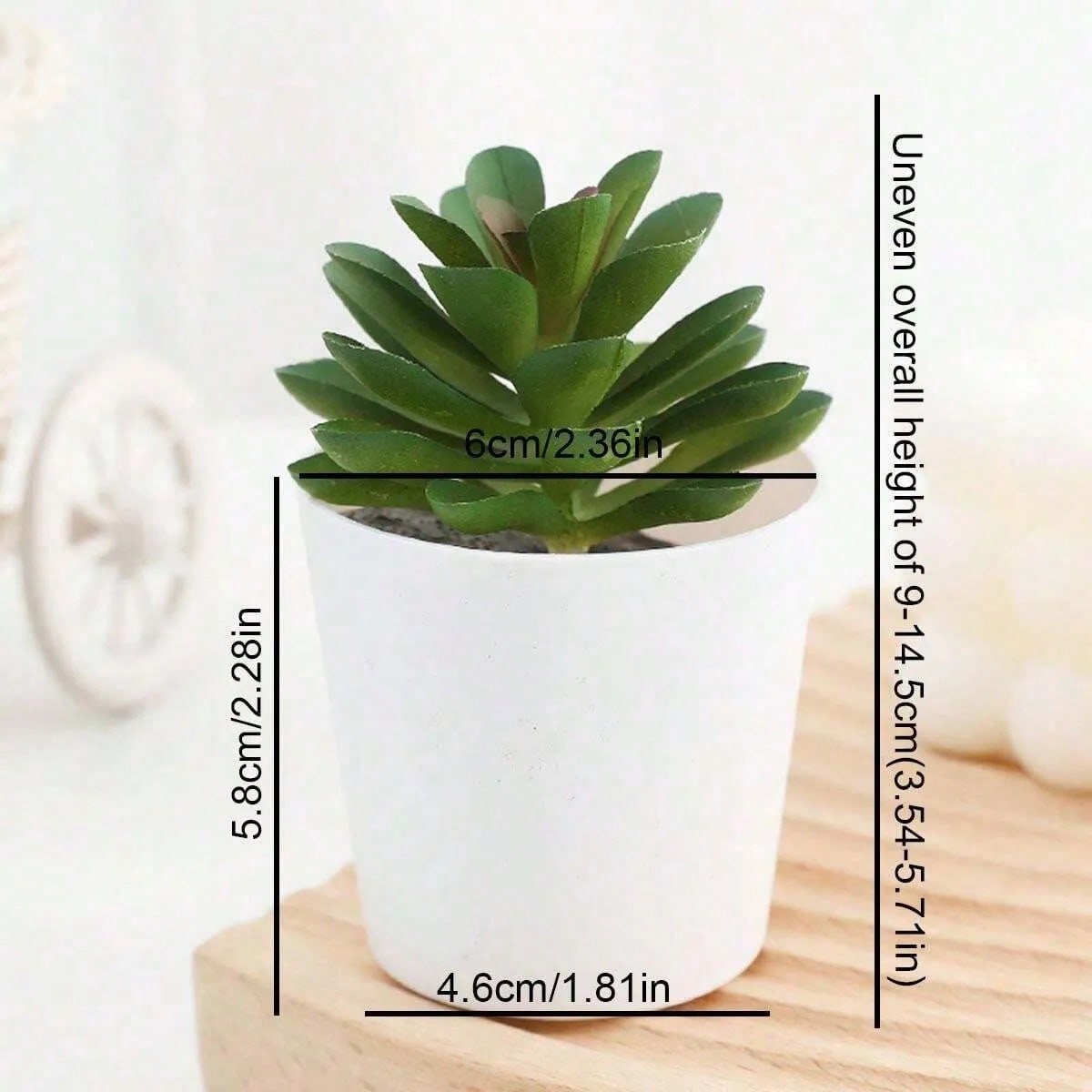 Artificial Plush Succulent Diamond Pattern Small White Pot Plant Potted Decoration Simulation Flower Desktop Ornament Mini Potted Landscape Green Plant Home Decor Party Decorations