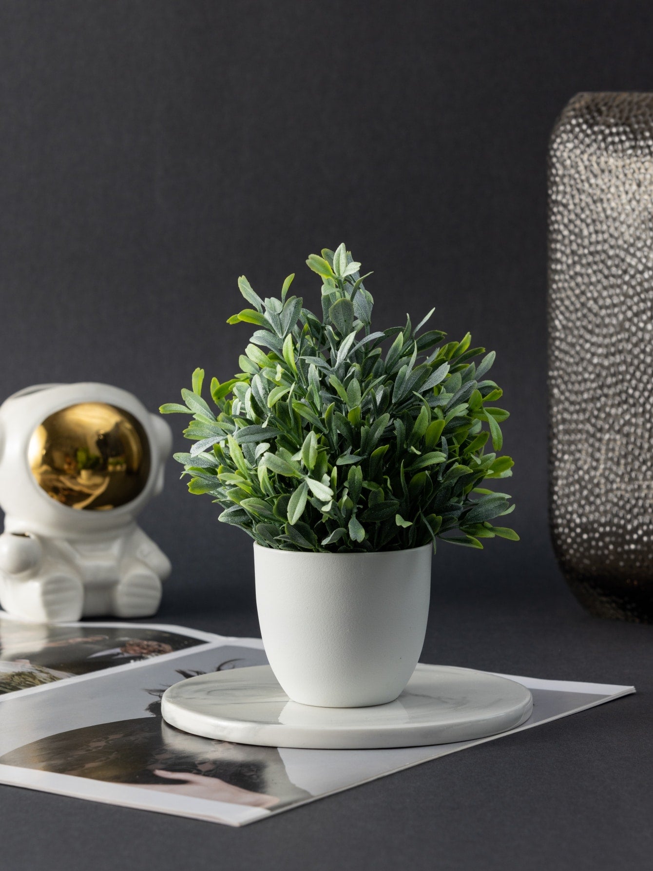 MEHELANY Set Of 4 Fake Plants Green Artificial Small Potted Plants, Simulation Plant Pots Plastic Artificial Pots Mini Imitation Plants Black Pots For Home Indoor Office Dining Table, Farmhouse, Bathroom Decoration, Yard Decor, Gift, Garden Decor, Outdoor