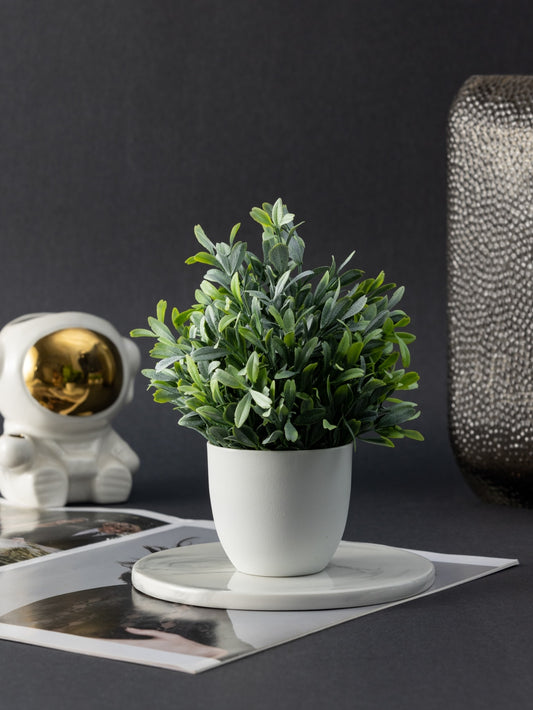 MEHELANY Set Of 4 Fake Plants Green Artificial Small Potted Plants, Simulation Plant Pots Plastic Artificial Pots Mini Imitation Plants Black Pots For Home Indoor Office Dining Table, Farmhouse, Bathroom Decoration, Yard Decor, Gift, Garden Decor, Outdoor