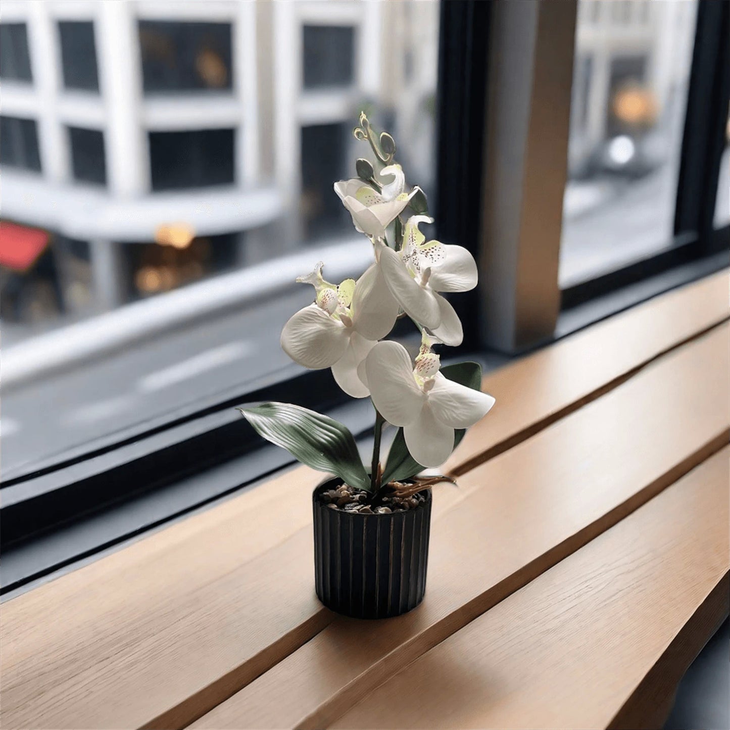 Artificial Butterfly Orchid Plant Potted, Valentine Day, Gift Gifts Birthday Graduation Home Decor Back To School Room Decor School Supplies