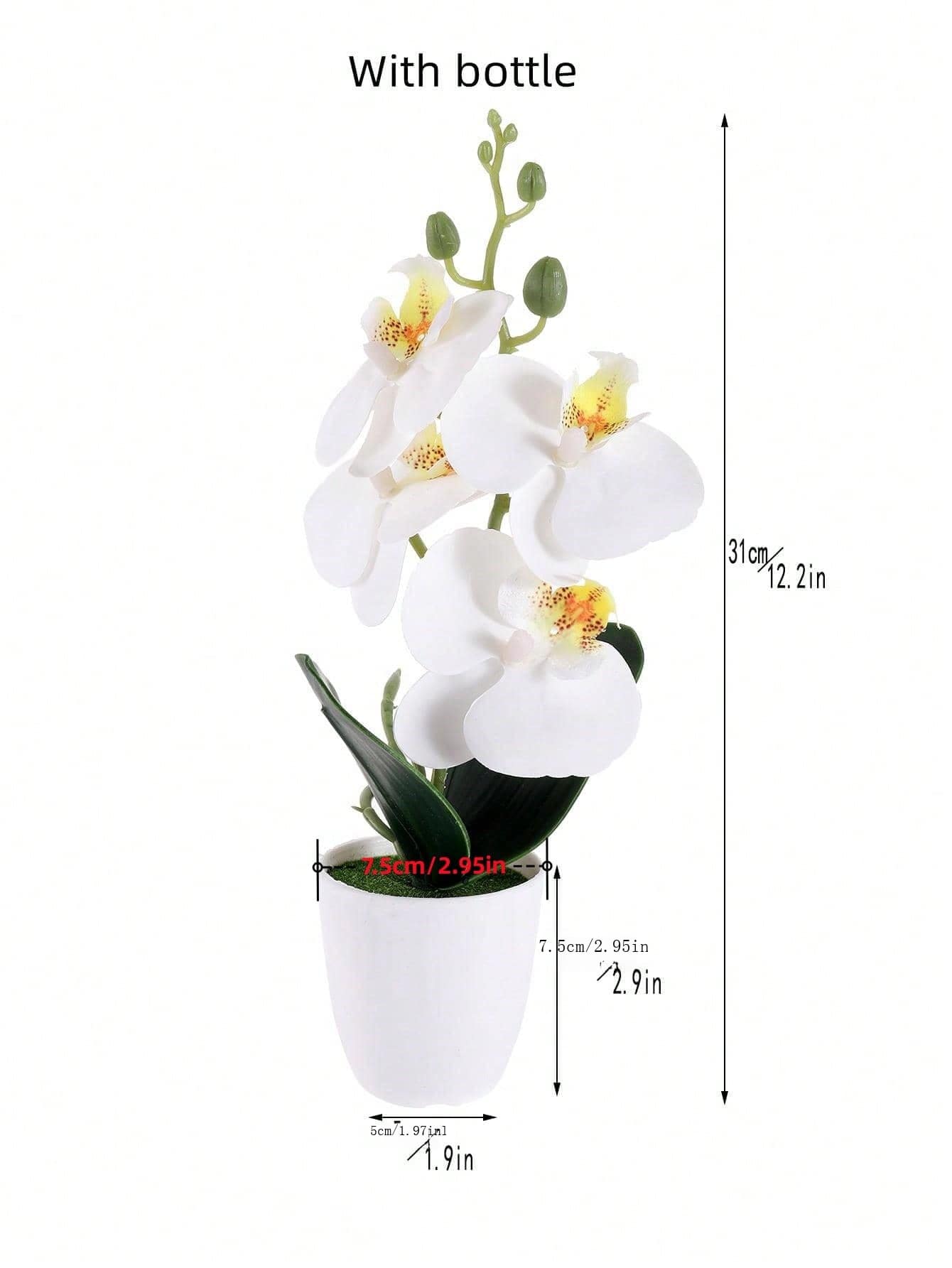 Artificial Butterfly Orchid Plant Potted, Valentine Day, Gift Gifts Birthday Graduation Home Decor Back To School Room Decor School Supplies