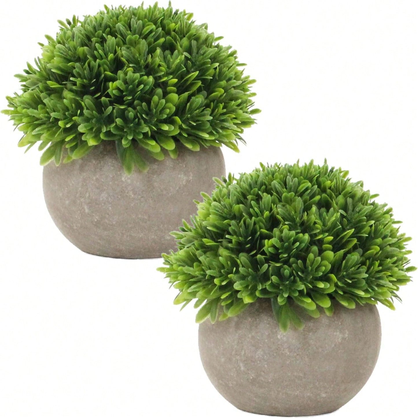 Artificial Grass Ball Potted Plants, Suitable For Decoration In Bathrooms, Windowsills And Home Offices. Multi-Functional Artificial Plants, Suitable For Celebration Activities Such As Weddings, Mother's Day And Father's Day. Cute Potted Plants