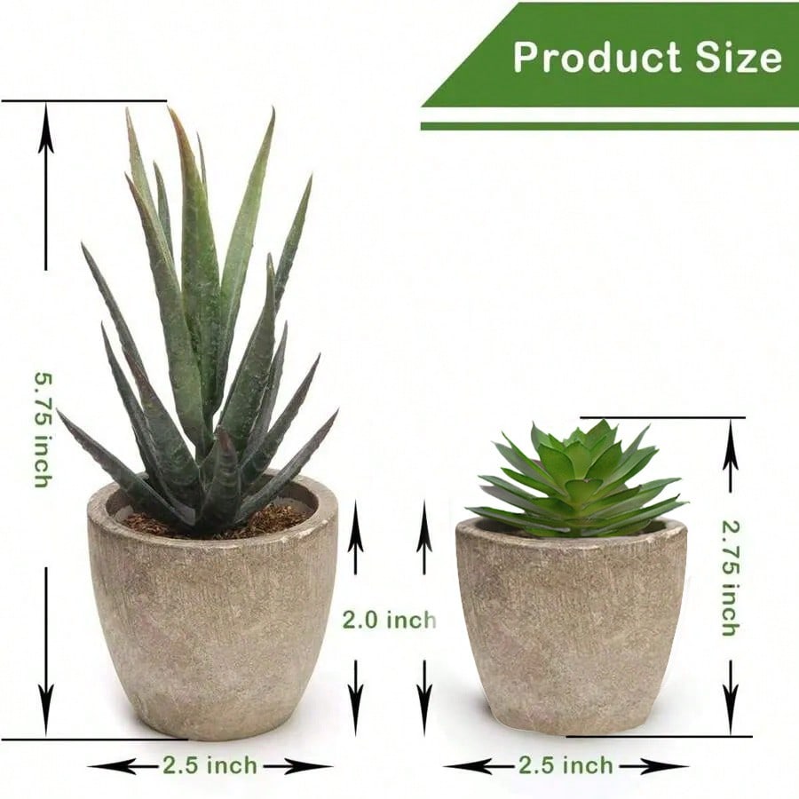 1 Set(5pcs Or 3pcs Or 2pcs)Artificial Succulent Plants Potted,Simulation Plants With Small Artificial Plants, Includes Flower Pots For Interior Home Decor, Office, Bathroom And Bedroom, Comes With Plastic Eucalyptus And Micro Wheat Grass Plants, Perfect F