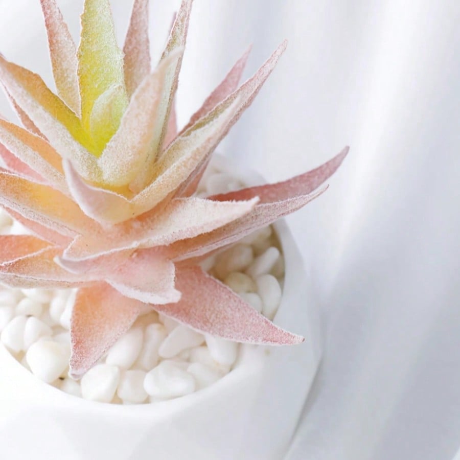 Succulents Plants Artificial With Pot Small Fake Potted Plants Artificial Decor Pink Faux Plants For Living Room Bedroom Office Desk Bookshelf Bathroom Decor Artificial Plants