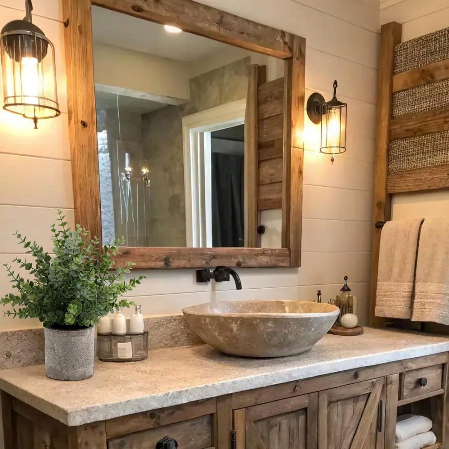 1/2pcs Artificial Eucalyptus Potted Plants Small Fake Plants In Pots Faux Eucalyptus Potted Plant Set For Home Shelf Decoration Office Table Desktop Decoration